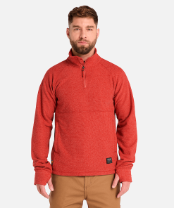 Timberland Timberland PRO® Clothing-Mens Timberland PRO® Irvine 1/4-Zip Waffle Fleece Jacket- TB0A6D46EK1-timberland pro