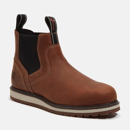 Timberland Timberland PRO® Men's Footwear-Mens Timberland PRO® Irvine Wedge Chelsea Soft Toe Work Boot- TB0A66BUEM4-timberland store - Image 2