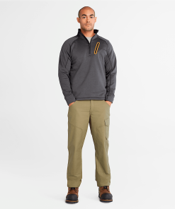 Timberland Timberland PRO® Clothing-Mens Timberland PRO® Reaxion Quarter-Zip Athletic-Fit Fleece Jacket- TB0A55RVCV9-timberland store near me 2