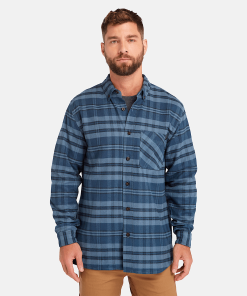 Timberland Timberland PRO® Clothing-Mens Timberland PRO® Woodfort Midweight Flannel Shirt- TB0A6D4TB05-timberland sale