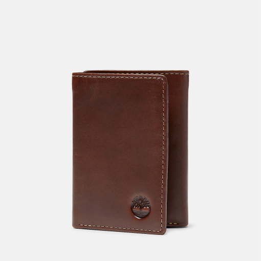 Timberland Men Accessories-Mens Waxy Pull Up Trifold- TB0A2MN8214-timberland sale