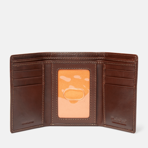 Timberland Men Accessories-Mens Waxy Pull Up Trifold- TB0A2MN8214-timberland sale - Image 2