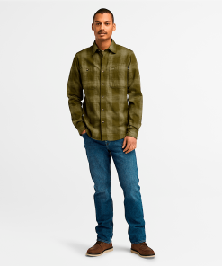 Timberland Men Clothing-Mens Windham Heavy Weight Flannel Shirt- TB0A6V3PC68-tims shoes 2