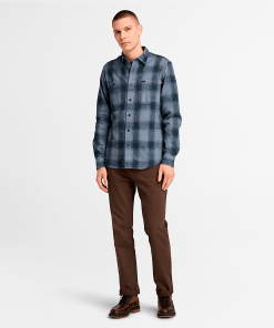 Timberland Men Clothing-Mens Windham Heavy Weight Flannel Shirt- TB0A6V3PEFE-timberland store near me 2