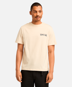 Timberland Men Clothing-Mens Work Inspired Back Graphic Short Sleeve T-Shirt- TB0A6VKXEFL-timberland sale