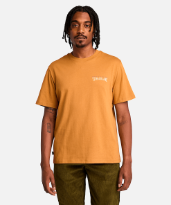 Timberland Men Clothing-Mens Work Inspired Back Graphic Short Sleeve T-Shirt- TB0A6VKXP47-timberland near me