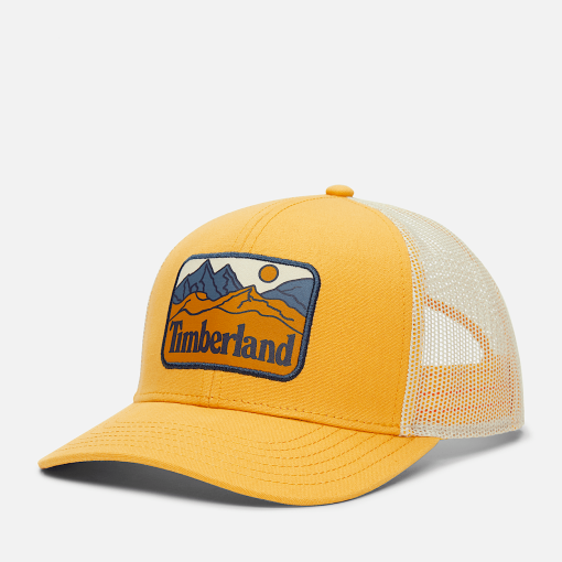 Timberland Accessories Hats-Mountain Line Patch Trucker Cap- TB0A2Q52EFM-timberland store