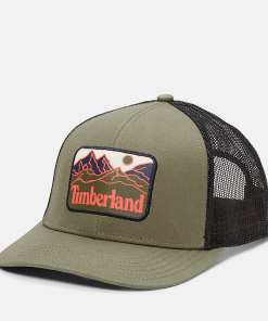 Timberland Men Accessories-Mountain Line Patch Trucker Hat- TB0A2Q52A58-timberlands