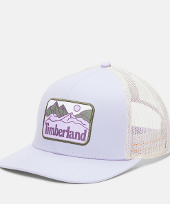 Timberland Men Accessories-Mountain Line Patch Trucker Hat- TB0A2Q52EG3-timberland boots near me