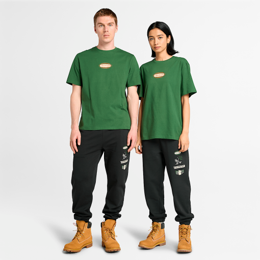 Timberland Featured Collections All Gender Collection-Short Sleeve Front And Back Graphic T-Shirt- TB0A647UEIN-timberland boots near me