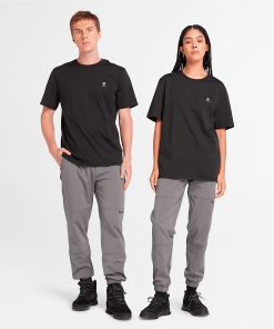 Timberland Featured Collections All Gender Collection-Short Sleeve Woven Badge T-Shirt- TB0A5RCE001-timberland store near me