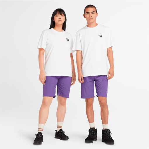 Timberland Featured Collections All Gender Collection-Short Sleeve Woven Badge T-Shirt- TB0A5RCE100-timberland loafers