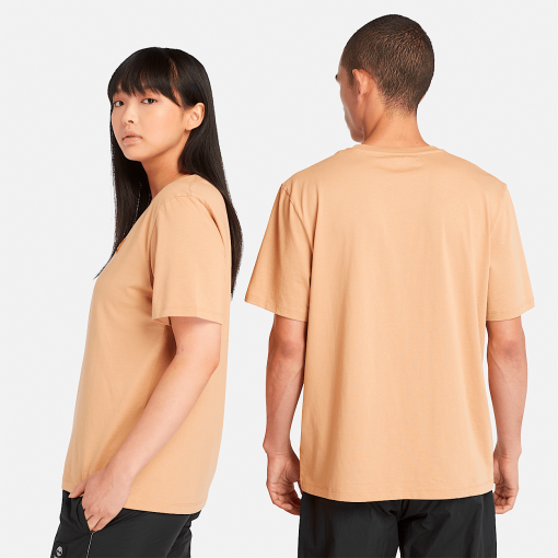 Timberland Featured Collections All Gender Collection-Short Sleeve Woven Badge T-Shirt- TB0A5RCEEH3-timberland near me