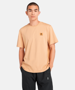 Timberland Featured Collections All Gender Collection-Short Sleeve Woven Badge T-Shirt- TB0A5RCEEH3-timberland near me 2