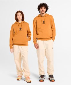 Timberland Featured Collections All Gender Collection-Small Logo Print Hoodie Sweatshirt- TB0A6WZAP47-timberland store near me