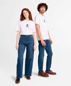 Timberland Featured Collections All Gender Collection-Small Logo Print Short Sleeve T-Shirt- TB0A6WWT100-timbs