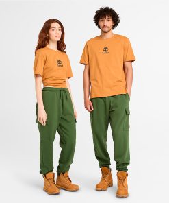 Timberland Featured Collections All Gender Collection-Small Logo Print Short Sleeve T-Shirt- TB0A6WWTP47-tims shoes