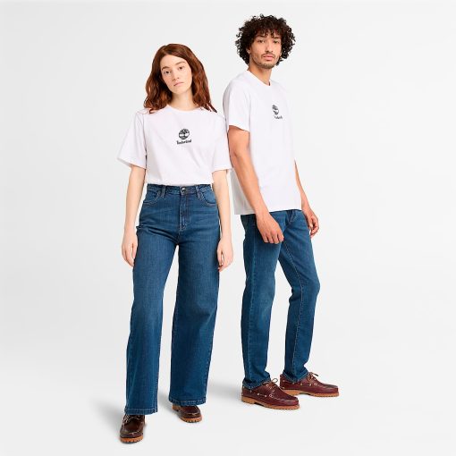 Timberland Featured Collections All Gender Collection-Small Logo Print Short Sleeve T-Shirt- TB0A6WWT100-timbs men