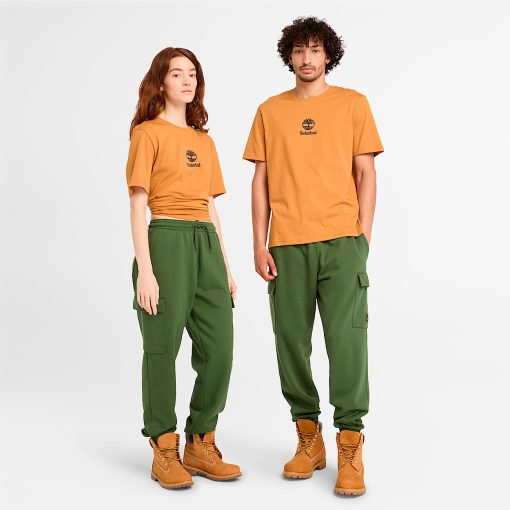 Timberland Featured Collections All Gender Collection-Small Logo Print Short Sleeve T-Shirt- TB0A6WWTP47-timberland store near me