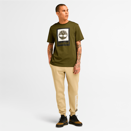 Timberland Featured Collections All Gender Collection-Square Stack Logo Short-Sleeve T-Shirt- TB0A5QS2302-timberland loafers - Image 2