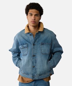 Timberland Featured Collections Timberland X American Eagle-Timberland x AE Denim Jacket- TB0A292GB01-timbs men