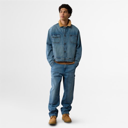 Timberland Featured Collections Timberland X American Eagle-Timberland x AE Denim Jacket- TB0A292GB01-timbs men - Image 2