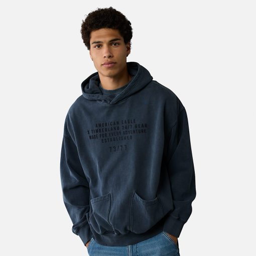 Timberland Featured Collections Timberland X American Eagle-Timberland x AE Graphic Hoodie- TB0A29G8433-timberland loafers