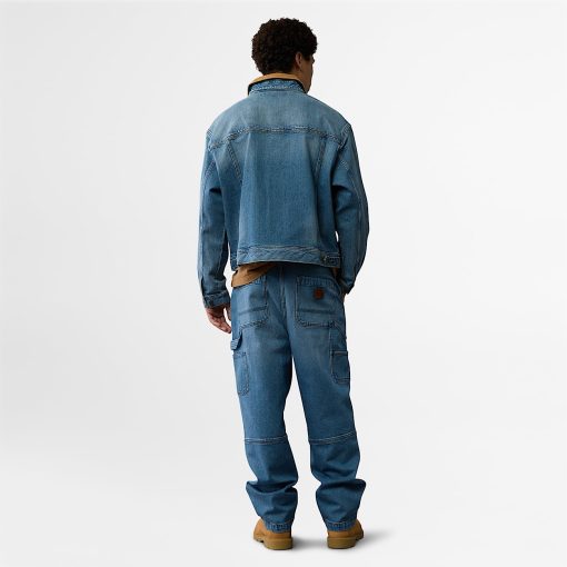 Timberland Featured Collections Timberland X American Eagle-Timberland x AE Wide Leg Denim Pant- TB0A28XZB01-timberland boots on sale - Image 2