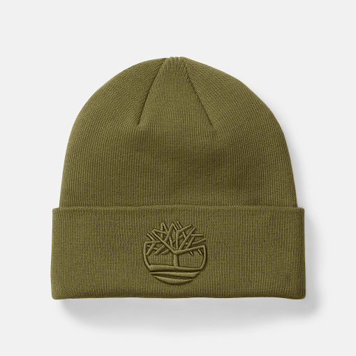 Timberland Men Accessories-Tonal 3D Embroidery Beanie- TB0A2PJRA58-timberland store near me