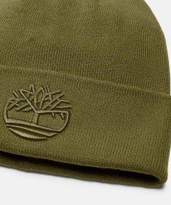 Timberland Men Accessories-Tonal 3D Embroidery Beanie- TB0A2PJRA58-timberland store near me 2