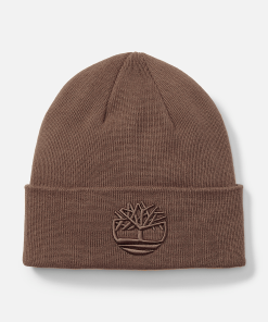 Timberland Men Accessories-Tonal 3D Embroidery Beanie- TB0A2PJRBK0-timberland store