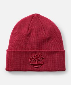 Timberland Men Accessories-Tonal 3D Embroidery Beanie- TB0A2PJREIC-timberland boots on sale