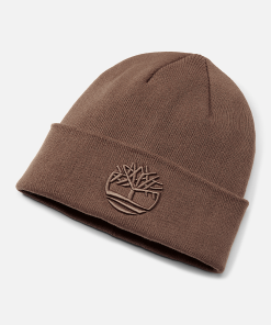 Timberland Men Accessories-Tonal 3D Embroidery Beanie- TB0A2PJRBK0-timberland store 2