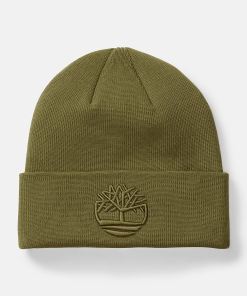 Timberland Men Accessories-Tonal 3D Embroidery Beanie- TB0A2PJRA58-timberland store near me