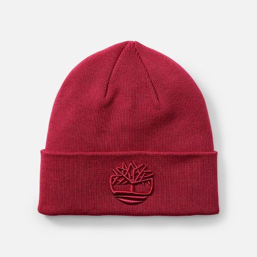 Timberland Men Accessories-Tonal 3D Embroidery Beanie- TB0A2PJREIC-timberland near me