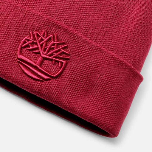 Timberland Men Accessories-Tonal 3D Embroidery Beanie- TB0A2PJREIC-timberland near me - Image 2