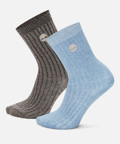 Timberland Women Accessories-Womens 2-Pack Ribbed Sock- TB0A1EHJA42-timberland pro