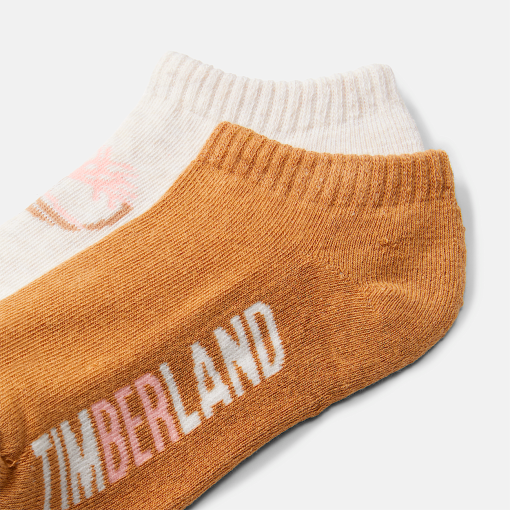 Timberland Women Accessories-Womens 2-Pack Split Color Tree No-Show Sock- TB0A2PZSCU4-timberland store - Image 2