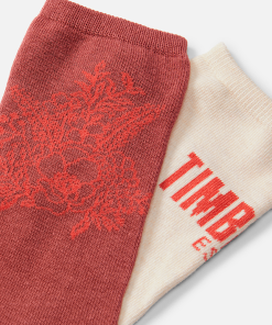 Timberland Women Accessories-Womens 2-Pack Timberland® Floral Crew Sock- TB0A5ZDXEFU-timberland outlet 2