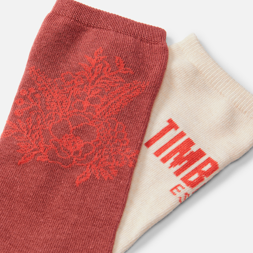 Timberland Women Accessories-Womens 2-Pack Timberland® Floral Crew Sock- TB0A5ZDXEFU-timberland outlet - Image 2