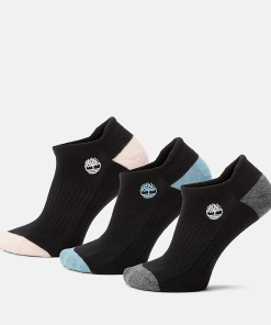 Timberland Women Accessories-Womens 3-Pack Sagamore Beach No-Show Sock- TB0A2Q53015-timberland outlet