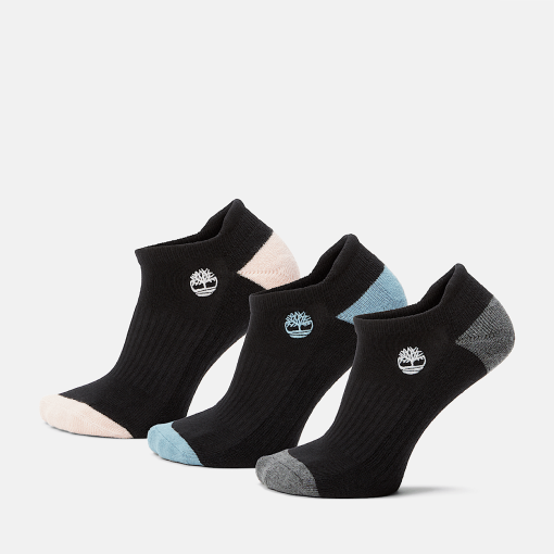 Timberland Women Accessories-Womens 3-Pack Sagamore Beach No-Show Sock- TB0A2Q53015-timberland outlet