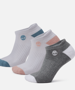 Timberland Women Accessories-Womens 3-Pack Sagamore Beach No-Show Sock- TB0A2Q53M05-timberland store near me