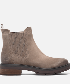 Timberland Women Footwear-Womens Brimfield Mid Chelsea Boot- TB0A2PBBES4-timberland store near me