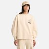 Timberland Women Clothing-Womens Brushed Back Crew Sweatshirt- TB0A5NMX001-timberland loafers 3