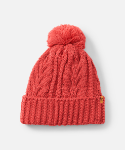 Timberland Women Accessories-Womens Cable Premium Pom Beanie- TB0A1EROEFT-timberland pro