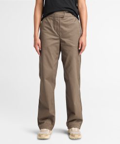 Timberland Women Clothing-Womens Claremont Straight-Leg Chino Pant- TB0A5ZVYBK0-timberland loafers