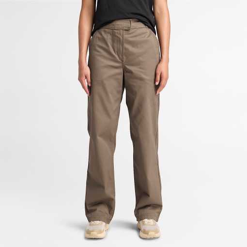 Timberland Women Clothing-Womens Claremont Straight-Leg Chino Pant- TB0A5ZVYBK0-timberland loafers