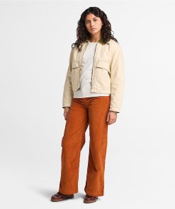 Timberland Women Clothing-Womens Corduroy Wide-Leg Pant- TB0A5ZVB888-timberland store near me