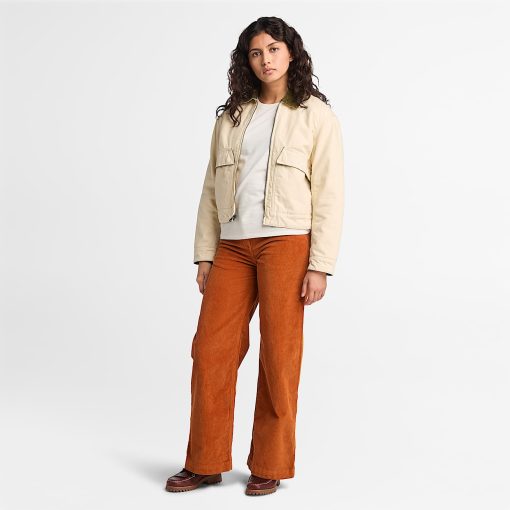 Timberland Women Clothing-Womens Corduroy Wide-Leg Pant- TB0A5ZVB888-timberland store near me